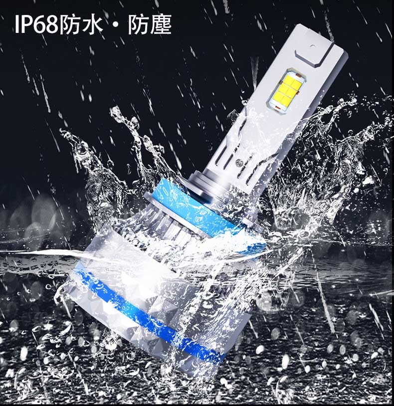 120W H4 Hi/Lo LEDヘッドライト 車検対応 ホワイト 最新型LEDバルブ LEDフォグランプ 車用LEDバルブ 高輝度 24000LM ファン付き_画像7