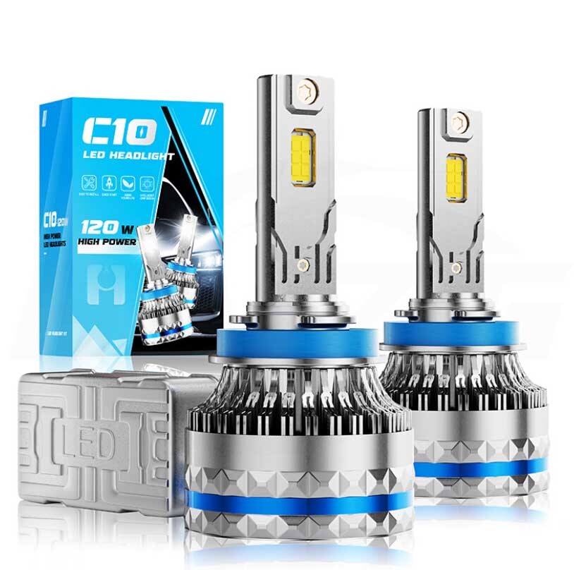 120W H4 Hi/Lo LEDヘッドライト 車検対応 ホワイト 最新型LEDバルブ LEDフォグランプ 車用LEDバルブ 高輝度 24000LM ファン付き_画像10