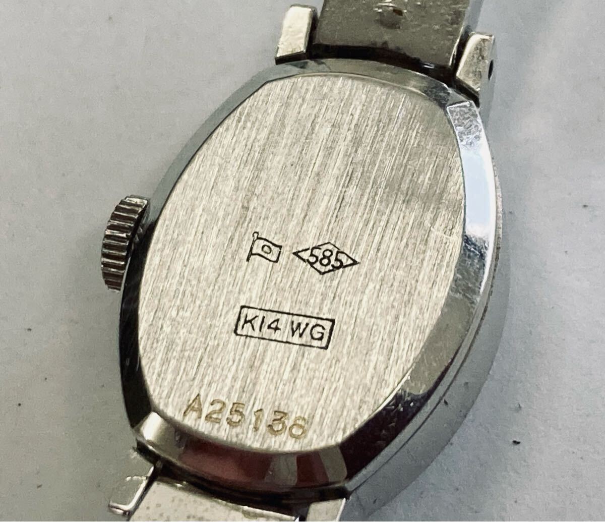 B 稼働品 K14 WG刻印 RADO ラドー レディース腕時計 手巻き B 稼働品 K14 WG刻印 RADO ラドー レディース腕時計 手巻き