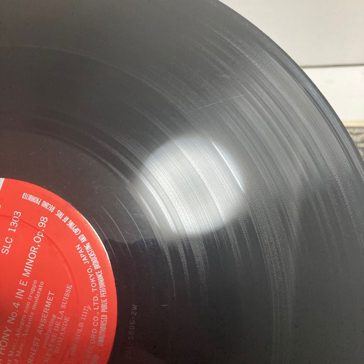 日LONDON ペラLP アンセルメ ブラームス 交響曲第4番 ステレオ DECCA SXL_画像4