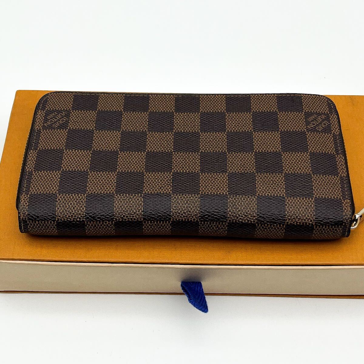 LOUIS VUITTON最高級美品ダミエエベヌジッピーウォレット LOUIS VUITTON最高級美品ダミエエベヌジッピーウォレット