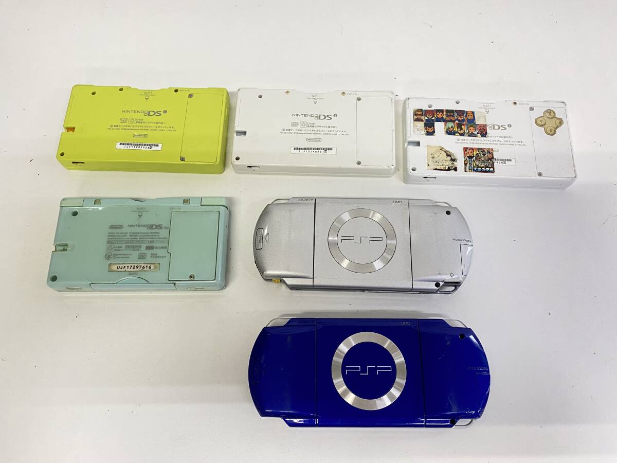 DSi/DSライト/PSP本体 計6台 まとめ売り 動作未確認 ジャンク DSi/DSライト/PSP本体 計6台 まとめ売り 動作未確認 ジャンク