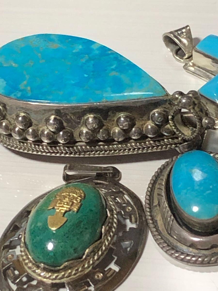 ターコイズ ペリドット SILVE STERLING INDIA925 18K 刻印 ターコイズ ペリドット SILVE STERLING INDIA925 18K 刻印