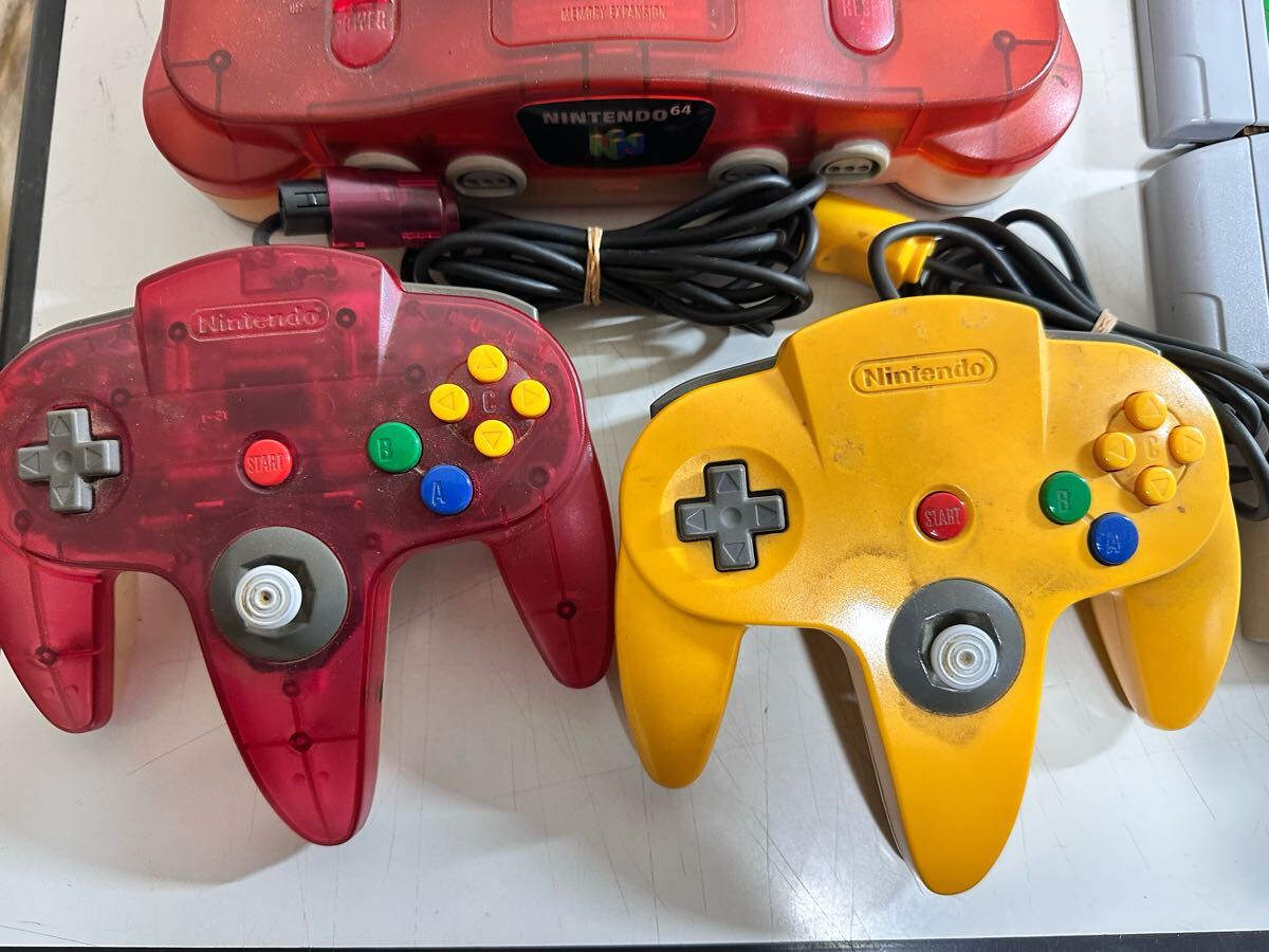 H】 Nintendo 任天堂 ニンテンドー64 本体 1 コントローラー 2 H】 Nintendo 任天堂 ニンテンドー64 本体 1 コントローラー 2