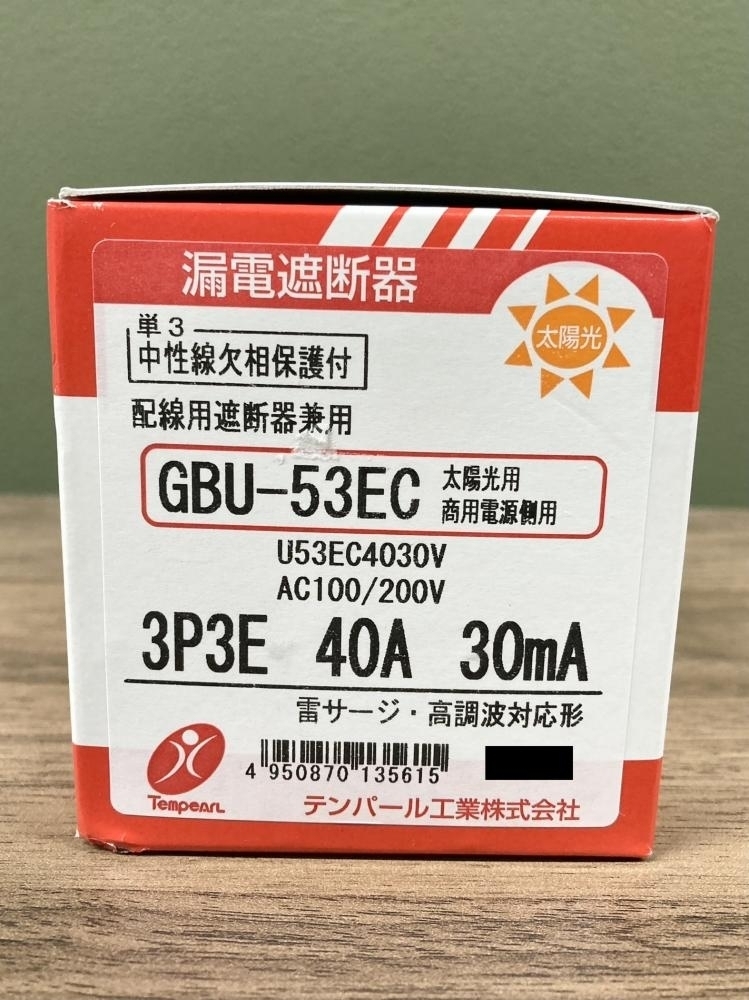Yahoo!オークション - 018 未使用品 テンパール工業 漏電遮断器 Yahoo!オークション - 018 未使用品 テンパール工業 漏電遮断器