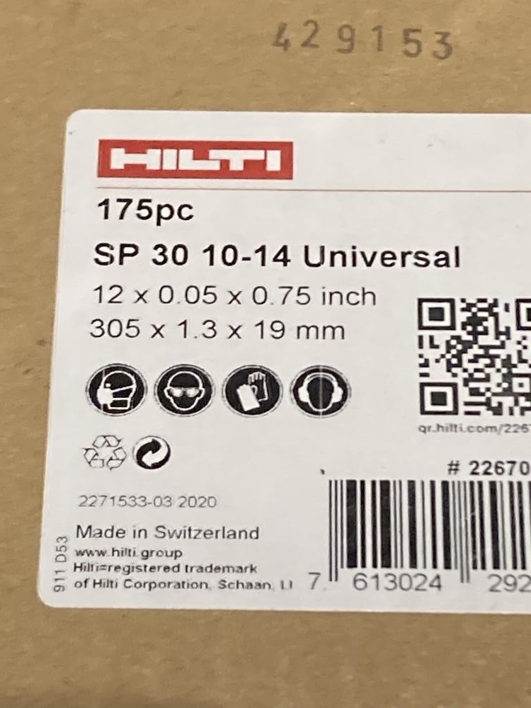 019■未使用品?即決価格■HILTI 305㎜セーバソーブレード 175枚入 SP20 10-14 Universal