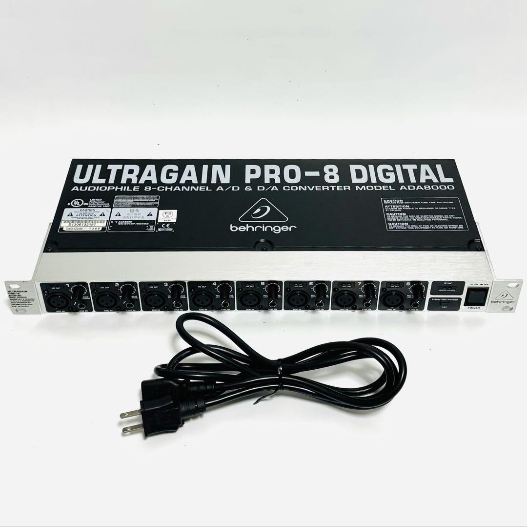 Behringer ULTRAGAIN PRO-8 DIGITAL ADA8000 8チャンネル A/D Behringer ULTRAGAIN PRO-8 DIGITAL ADA8000 8チャンネル A/D