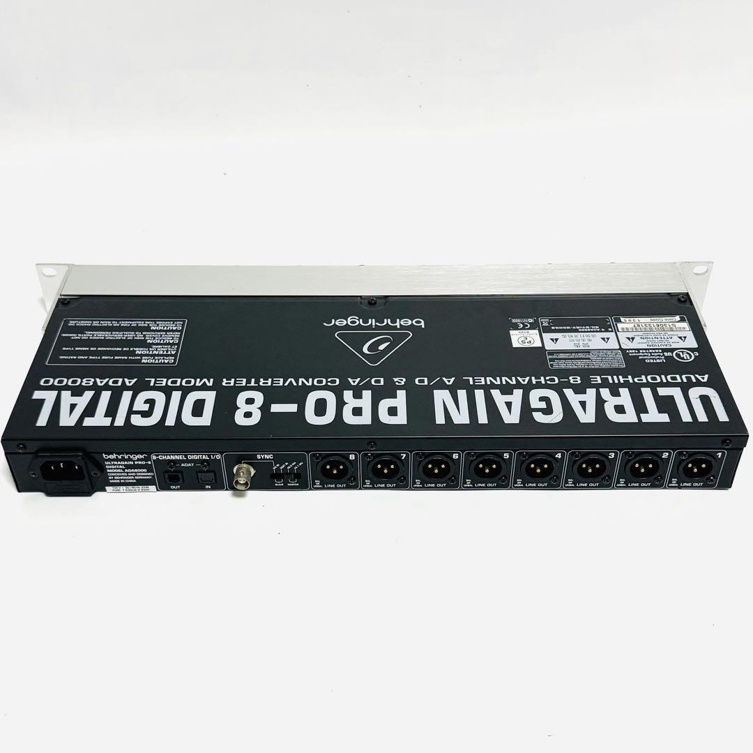 Behringer ULTRAGAIN PRO-8 DIGITAL ADA8000 8チャンネル A/D Behringer ULTRAGAIN PRO-8 DIGITAL ADA8000 8チャンネル A/D