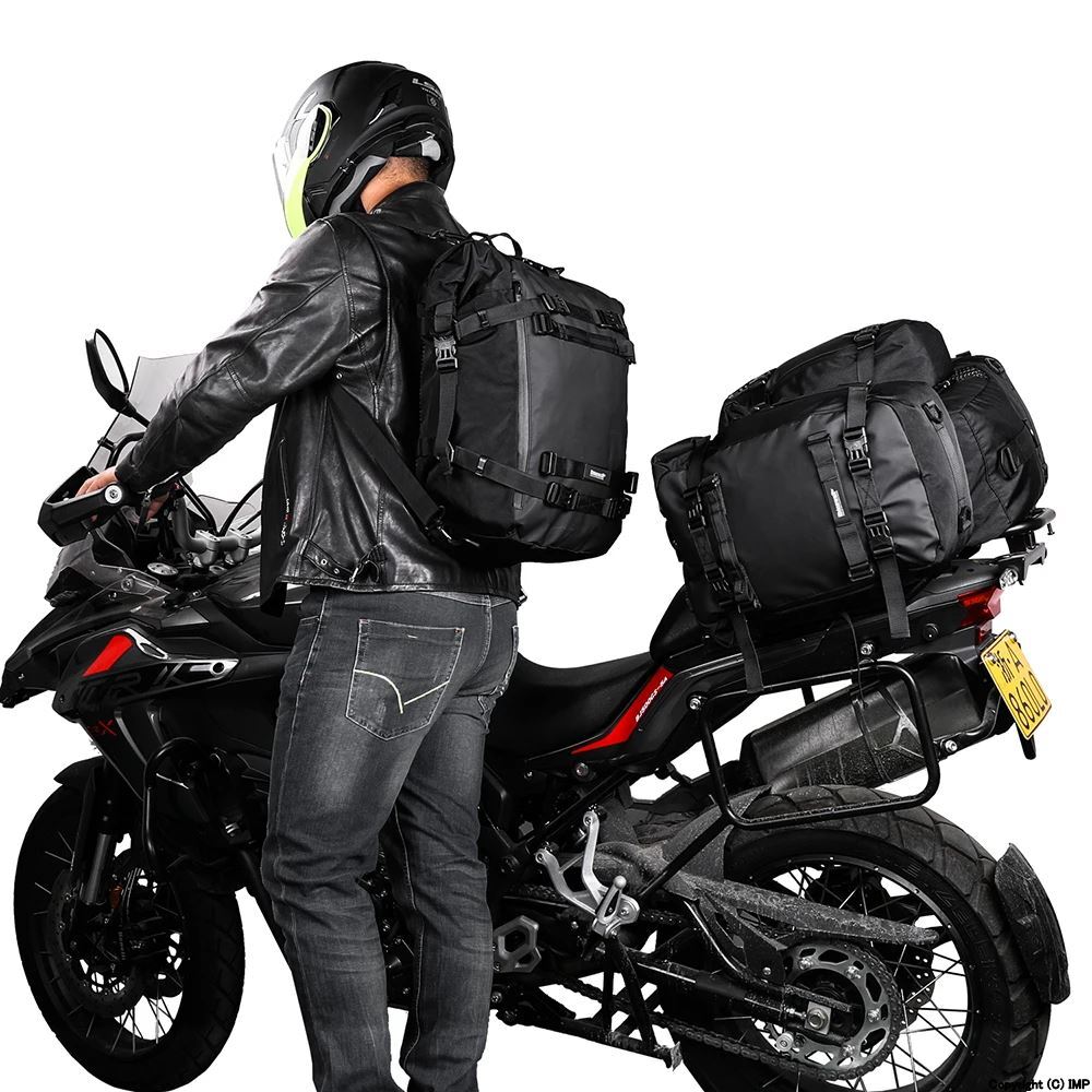 ラインストーンowalk-バイクリアシートバッグ 防水ラゲッジパック 多機(jī)能バンパー 10l/20l/30l