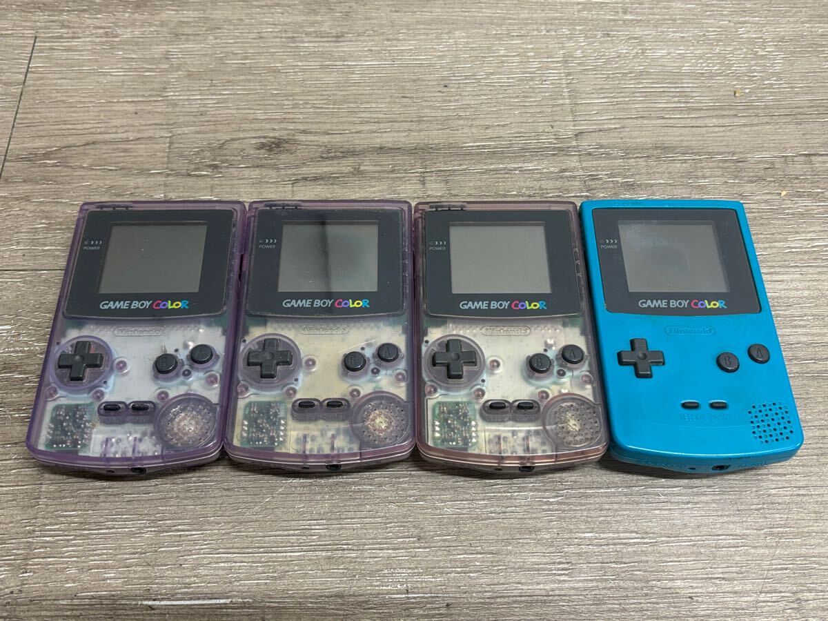 ☆ GB ☆ ゲームボーイカラー 4台 本体 まとめ売り ジャンク ☆ GB ☆ ゲームボーイカラー 4台 本体 まとめ売り ジャンク