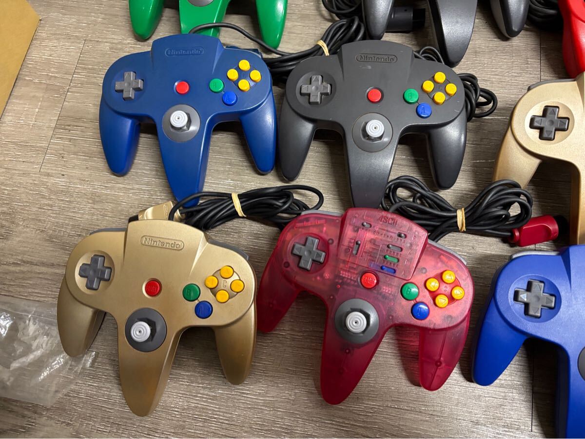☆ N64 ☆ ニンテンドウ64 コントローラー 16個 まとめ売り 未 ☆ N64 ☆ ニンテンドウ64 コントローラー 16個 まとめ売り 未