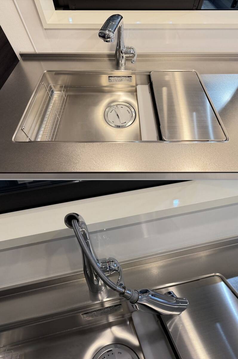 AI-26/引き取り限定/モデルルーム展示品/システムキッチン/レンジフード/ガスコンロ/食洗器/ディスポーザー付き/ステン天板