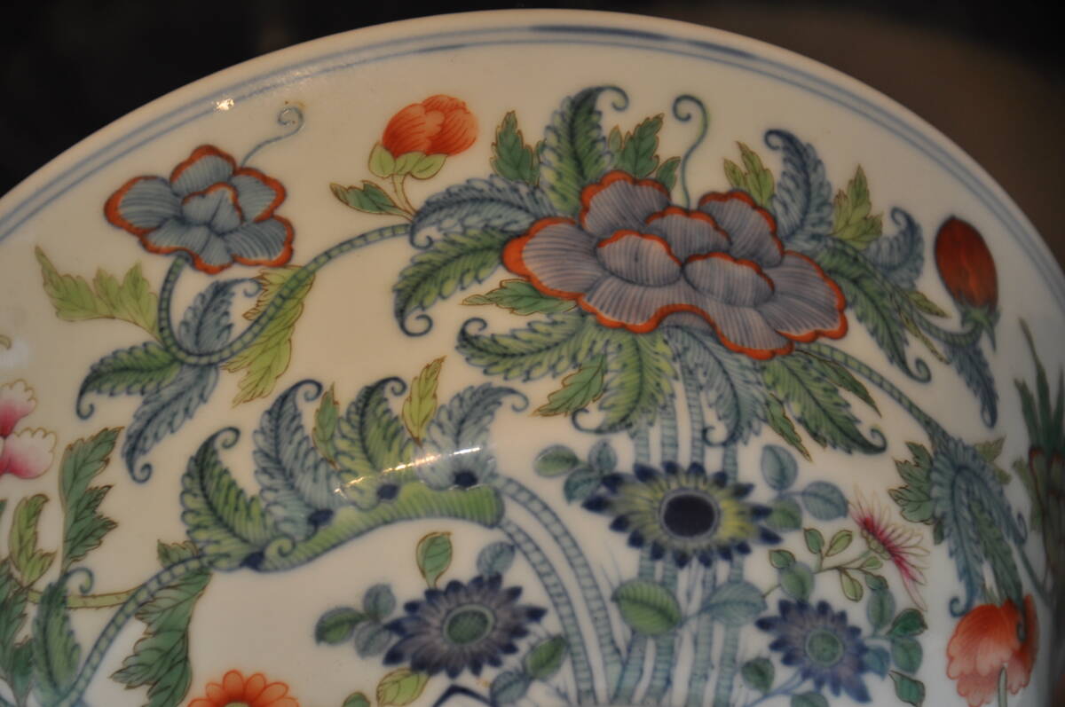 大清乾隆年製 斗彩花紋茶碗鉢 中国美術唐物(清)|売買された 大清乾隆年製 斗彩花紋茶碗鉢 中国美術唐物(清)|売買された