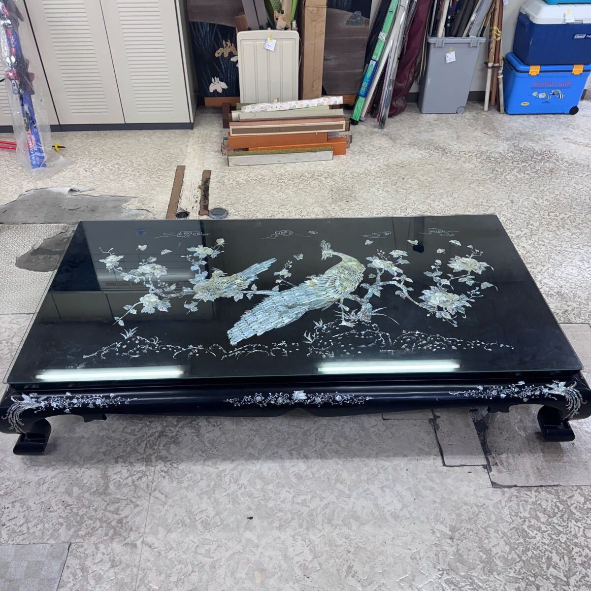 UTR315 螺鈿 テーブル 座卓 螺鈿細工 ローテーブル 重厚 韓国 UTR315 螺鈿 テーブル 座卓 螺鈿細工 ローテーブル 重厚 韓国