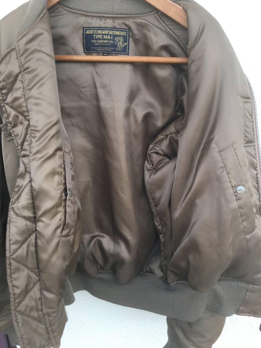 Ted Man テッドマン MA-1 フライトジャケット 美品(XLサイズ以上 Ted Man テッドマン MA-1 フライトジャケット 美品(XLサイズ以上