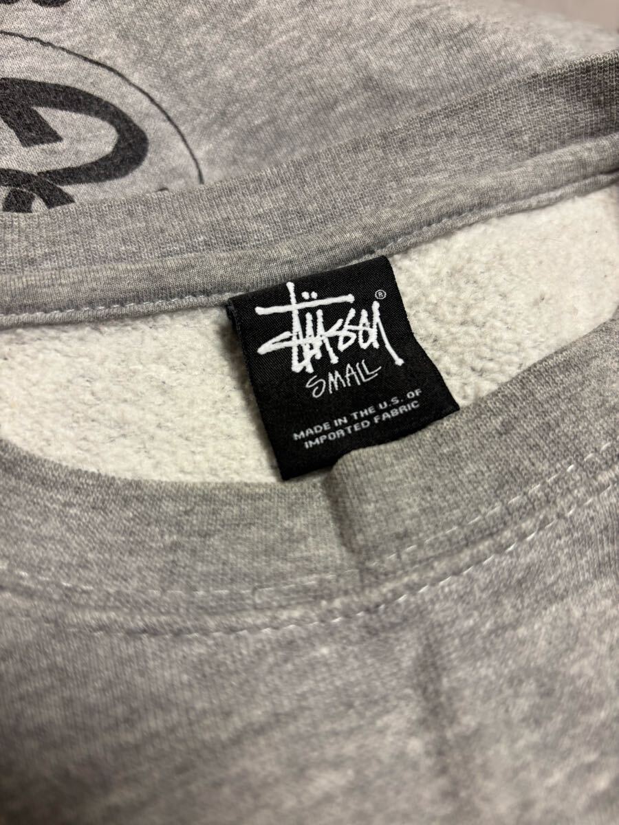 オススメ stussy 裏起毛スウェットトレーナー グレー サイズS オススメ stussy 裏起毛スウェットトレーナー グレー サイズS