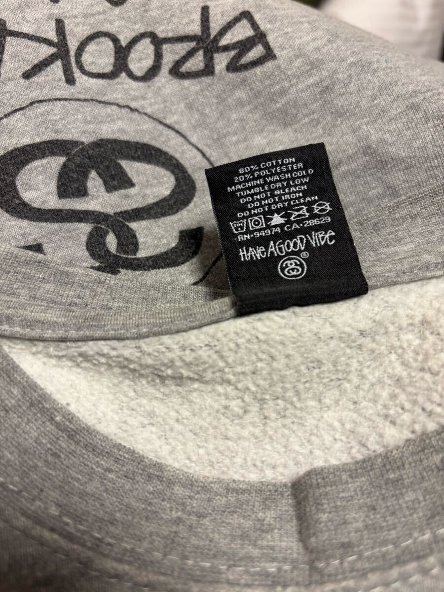 オススメ stussy 裏起毛スウェットトレーナー グレー サイズS オススメ stussy 裏起毛スウェットトレーナー グレー サイズS