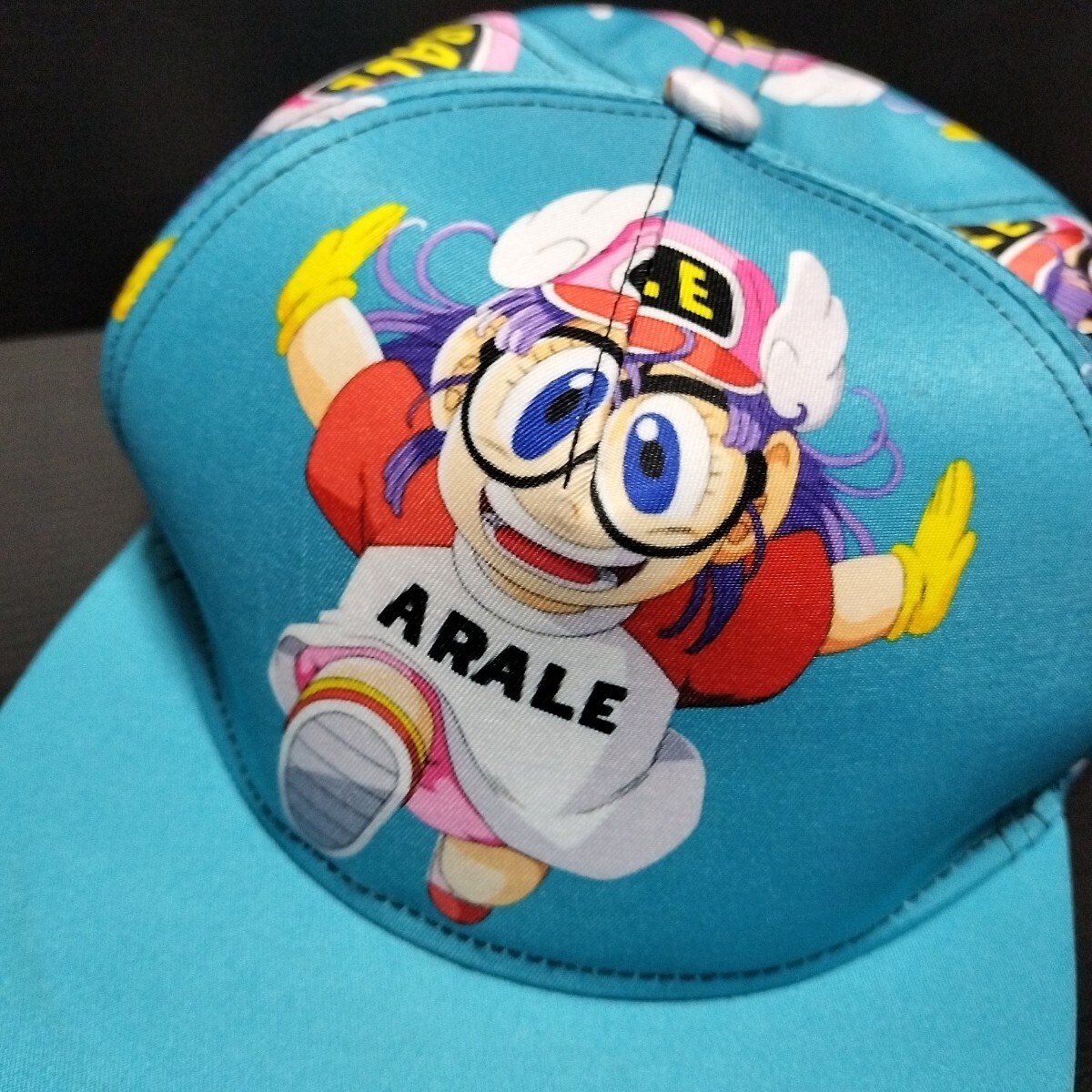Dr スランプ「アラレちゃん キャップ」帽子 プリント 大人サイズ Dr スランプ「アラレちゃん キャップ」帽子 プリント 大人サイズ