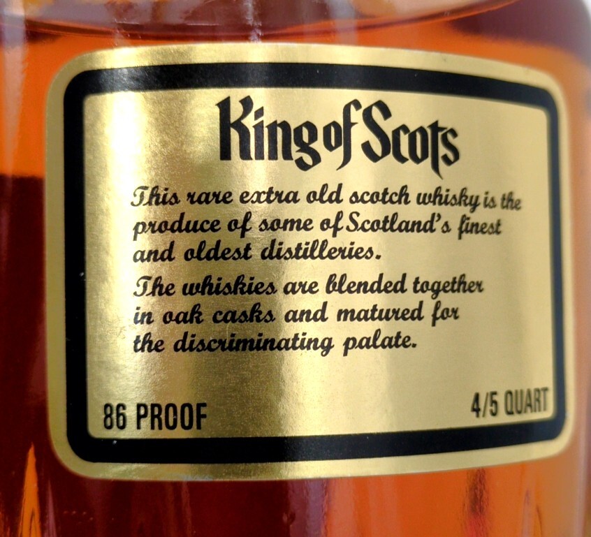 ウイスキー King of Scots Extra Old 750mL 43% 未開栓 スコッチ ウイスキー King of Scots Extra Old 750mL 43% 未開栓 スコッチ