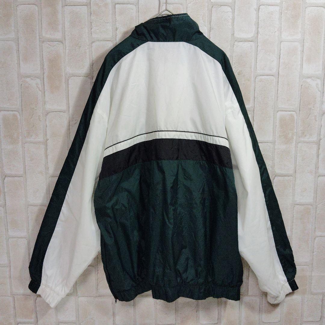 NIKE ナイキ 90s ナイロン ジャケット ハーフジップ 緑 白 NIKE ナイキ 90s ナイロン ジャケット ハーフジップ 緑 白