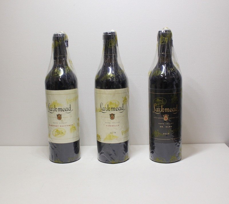 W①　未開栓 Larkmead ラークミード 2015年 カベルネソーヴィニヨン/ファイアーベル/DR.オルモ 750ml 3本セット
