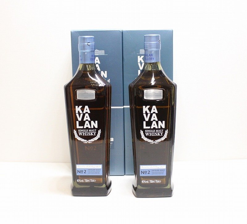 未開栓 古酒 KAVALAN【カヴァラン】2本セット　ディスティラリー セレクト No2 シングルモルト 700ml 40%