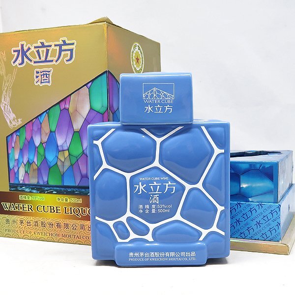 DKG☆未開封 貴州茅台酒 水立方 中国酒 陶器ボトル マオタイ酒 DKG☆未開封 貴州茅台酒 水立方 中国酒 陶器ボトル マオタイ酒