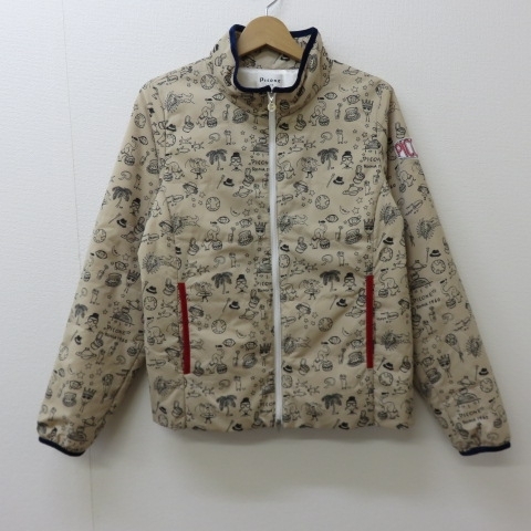 X641★picone ピッコーネ　中わた入　フルジップジャケット　2　茶系 4/28★A