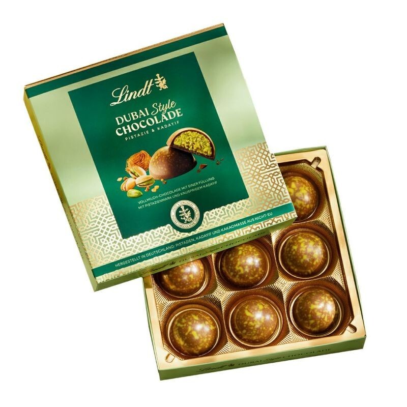 紙袋付き Lindt リンツ ドバイ スタイル チョコレート プラリネ