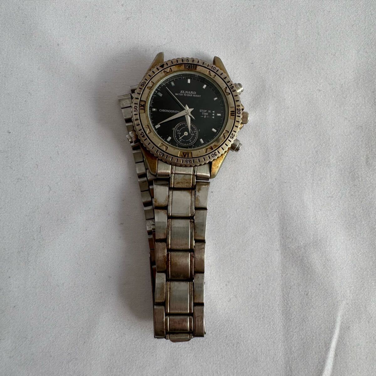 不動品】フェイス 腕時計 ELNARD エルナード 3針 ED-0027 不動品】フェイス 腕時計 ELNARD エルナード 3針 ED-0027