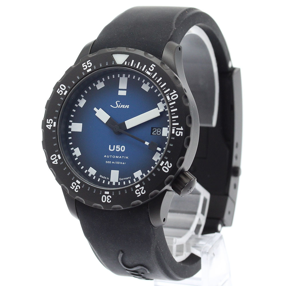 ジン Sinn U50.S.BS ダイバーズウォッチU50 デイト 500本限定 自動(dòng)巻き メンズ 美品 箱?保証書付き_879881