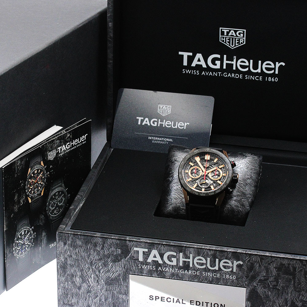  TAG Heuer TAG HEUER CBG2052.FT6143 Carrera хронограф 350шт.@ ограничение самозаводящиеся часы мужской прекрасный товар коробка * с гарантией ._882473
