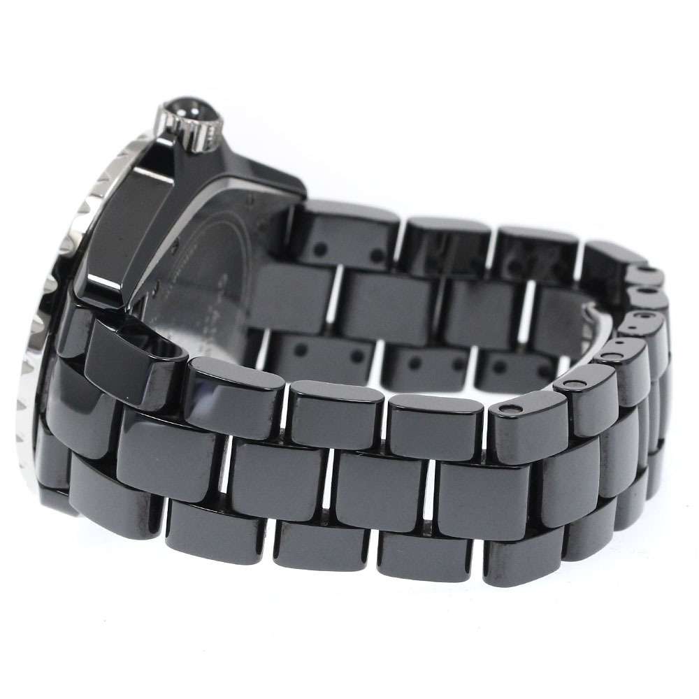 シャネル CHANEL J12 ダイヤベゼル 黒セラミック 自動(dòng)巻き メンズ _879672