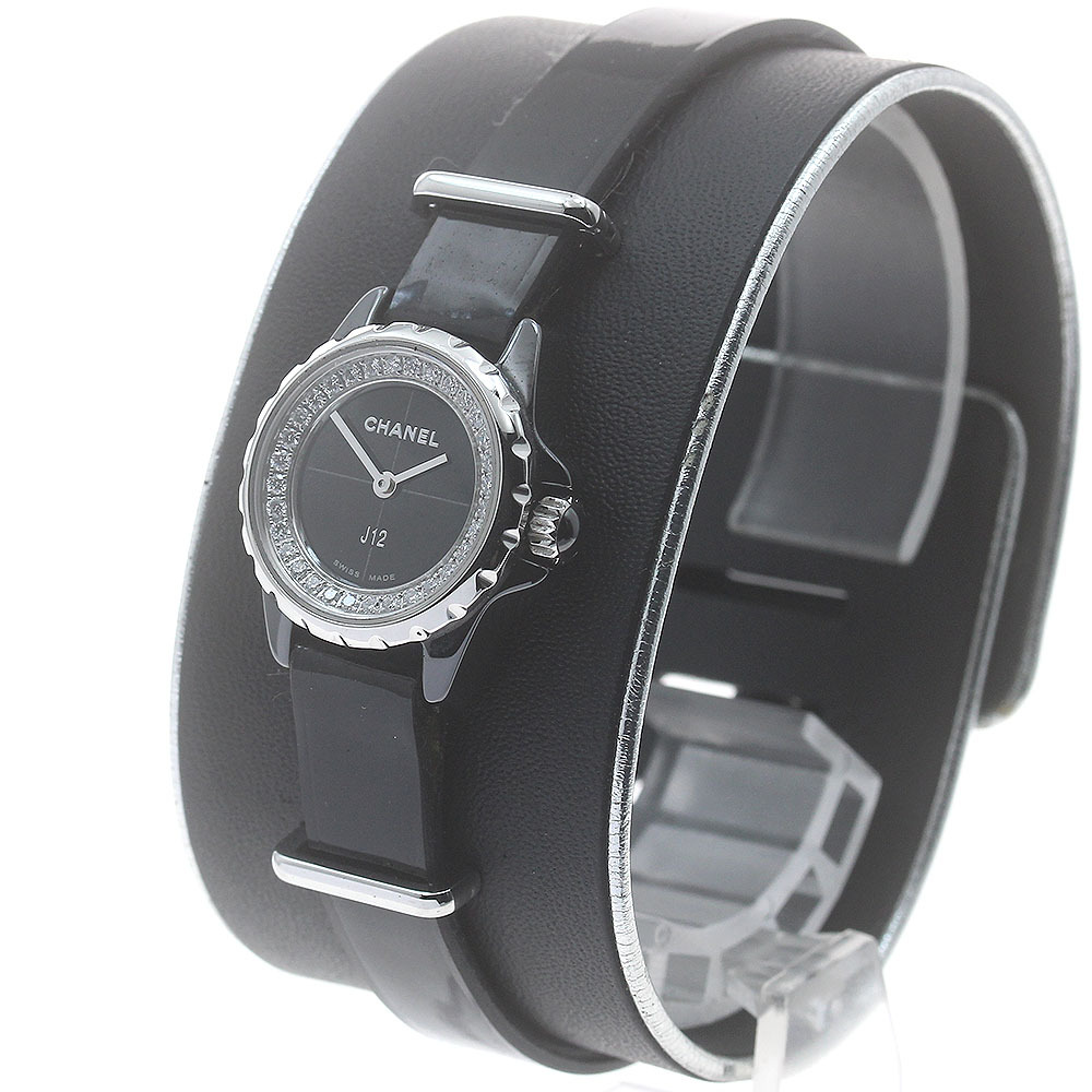 ベルト訳あり シャネル CHANEL H4663 J12 XS ダイヤ クォーツ レディース _877689