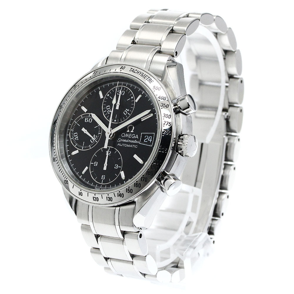  Omega OMEGA 3513.50 Speedmaster Date хронограф самозаводящиеся часы мужской хорошая вещь с гарантией ._801775