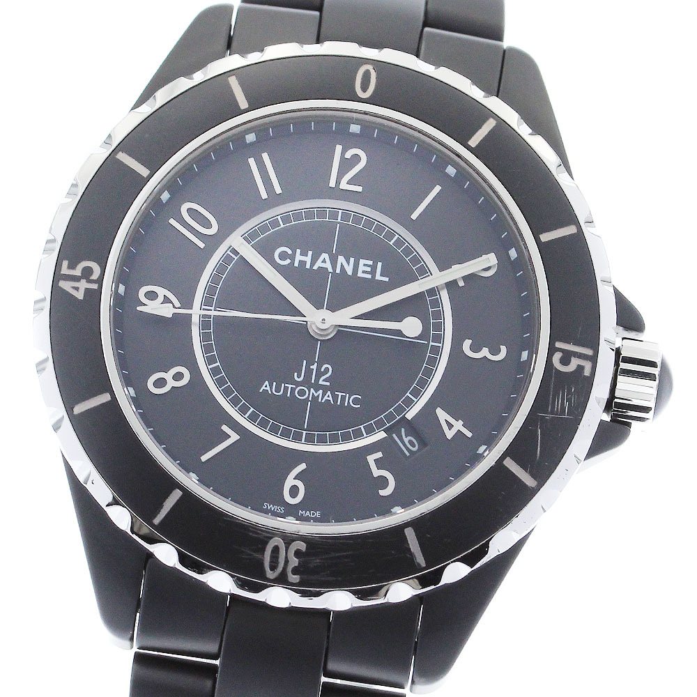 シャネル CHANEL H3131 J12 マットブラック セラミック 42MM 自動(dòng)巻き メンズ 保証書付き_880232