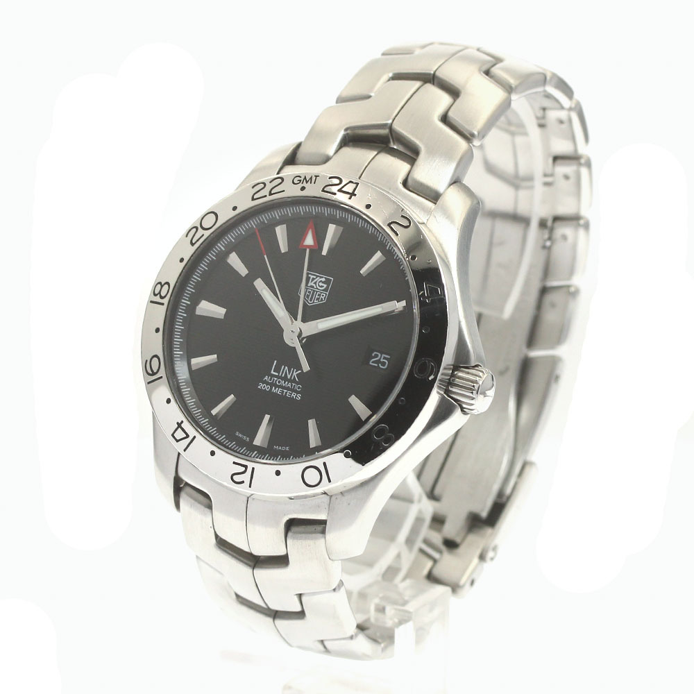 タグホイヤー TAG HEUER WJF2116 リンク GMT デイト 自動巻き メンズ _882708