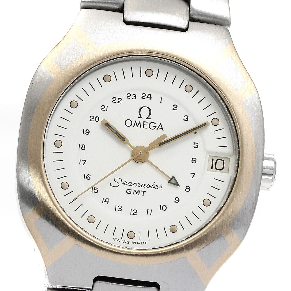 オメガ OMEGA シーマスター ポラリス デイト GMT クォーツ メンズ _882679