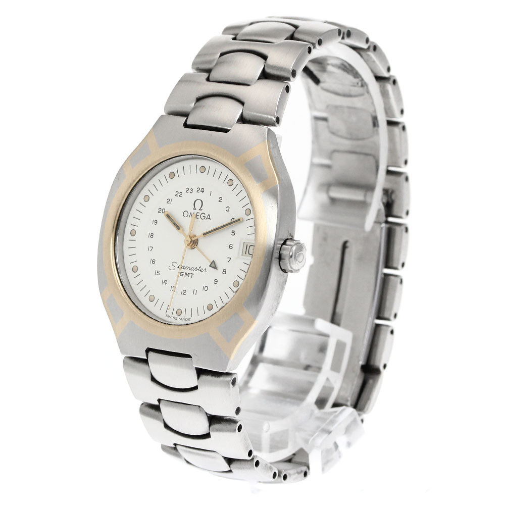 オメガ OMEGA シーマスター ポラリス デイト GMT クォーツ メンズ _882679