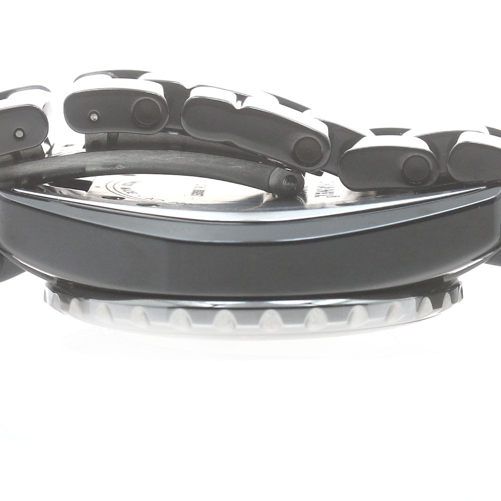 シャネル CHANEL H1625 J12 黒セラミック 33ｍｍ 12Pダイヤ クォーツ レディース 良品 _881909