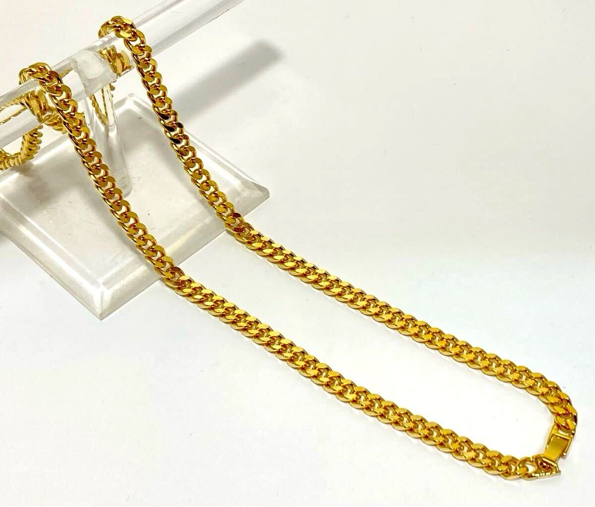 K-4 喜平チェーンネックレス 6mm 60cm ゴールド 18kgp 新品未 K-4 喜平チェーンネックレス 6mm 60cm ゴールド 18kgp 新品未