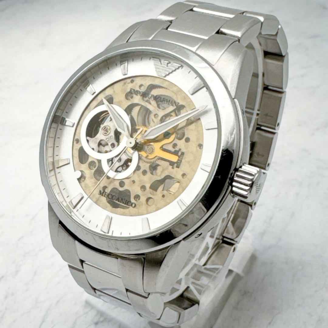 稼働品 EMPORIO ARMANI エンポリオアルマーニ スケルトン 自動 稼働品 EMPORIO ARMANI エンポリオアルマーニ スケルトン 自動