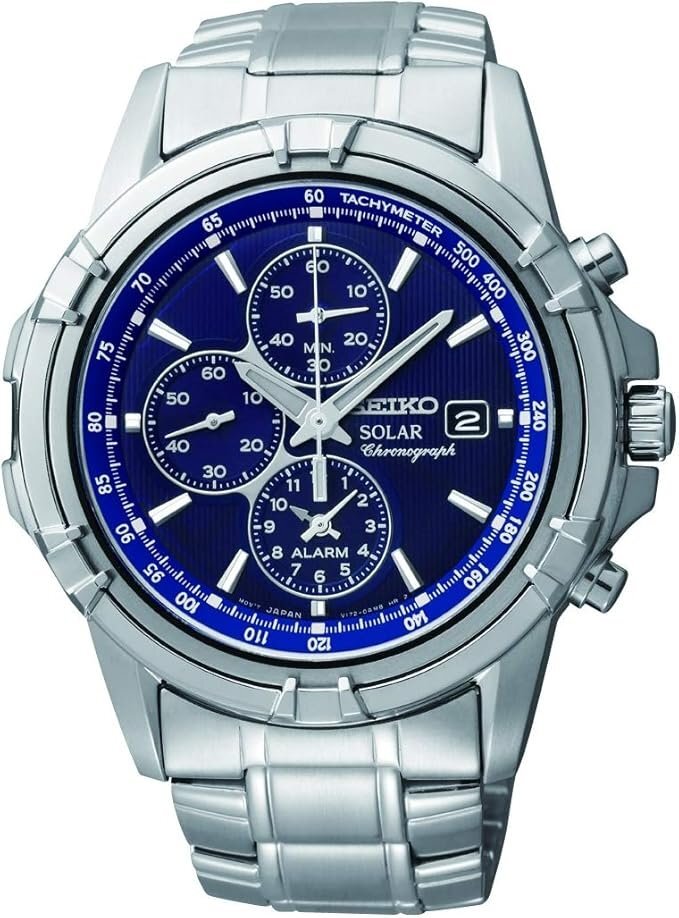 経典 1円~【廃版モデル】セイコーSEIKO/SOLARソーラークロノグラフ 海外モデル