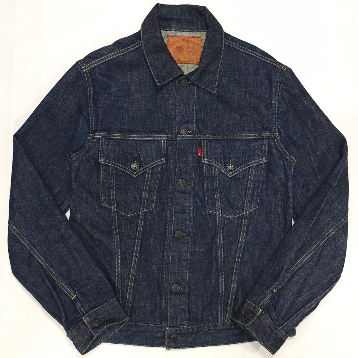 FULLCOUNTフルカウントLot.2101トラッカージャケット3rdタイプ40サードモデル濃紺デニムジャケット日本制ジージャンGジャン アメカジ