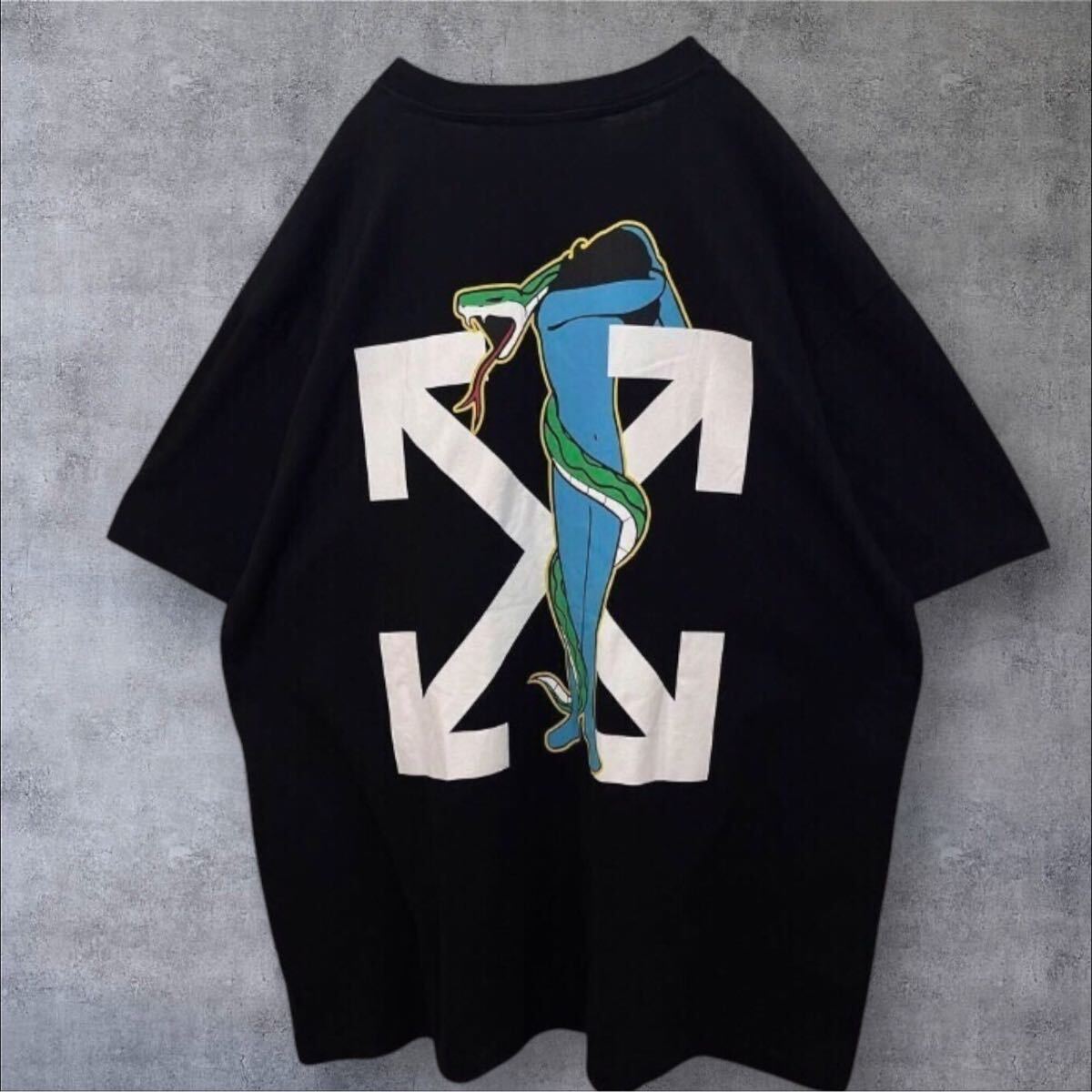 入手困難】off-White オフホワイト クロスアローロゴ ビッグロゴ 入手困難】off-White オフホワイト クロスアローロゴ ビッグロゴ