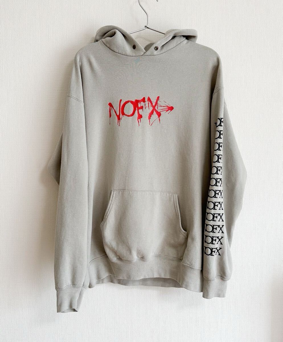 90'S NOFX パーカー L ビンテージ レア 袖プリ パーカー 90'S NOFX パーカー L ビンテージ レア 袖プリ パーカー