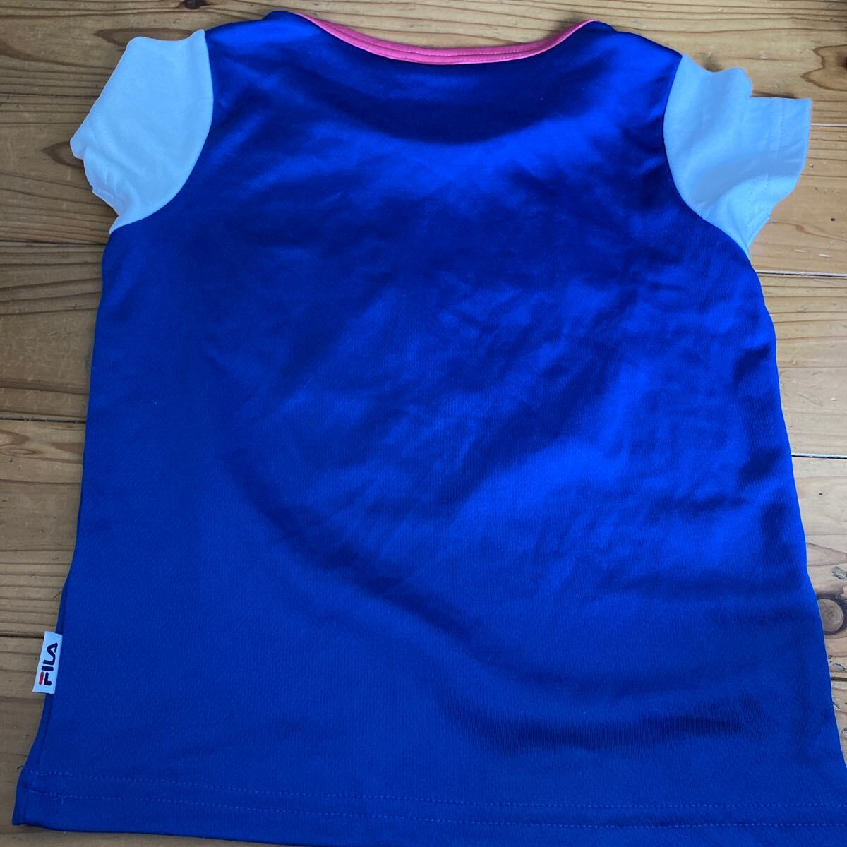 used即決送料無料?FILA キッズ半袖Tシャツ　130サイズ　吸水速干　ポリエステル100％