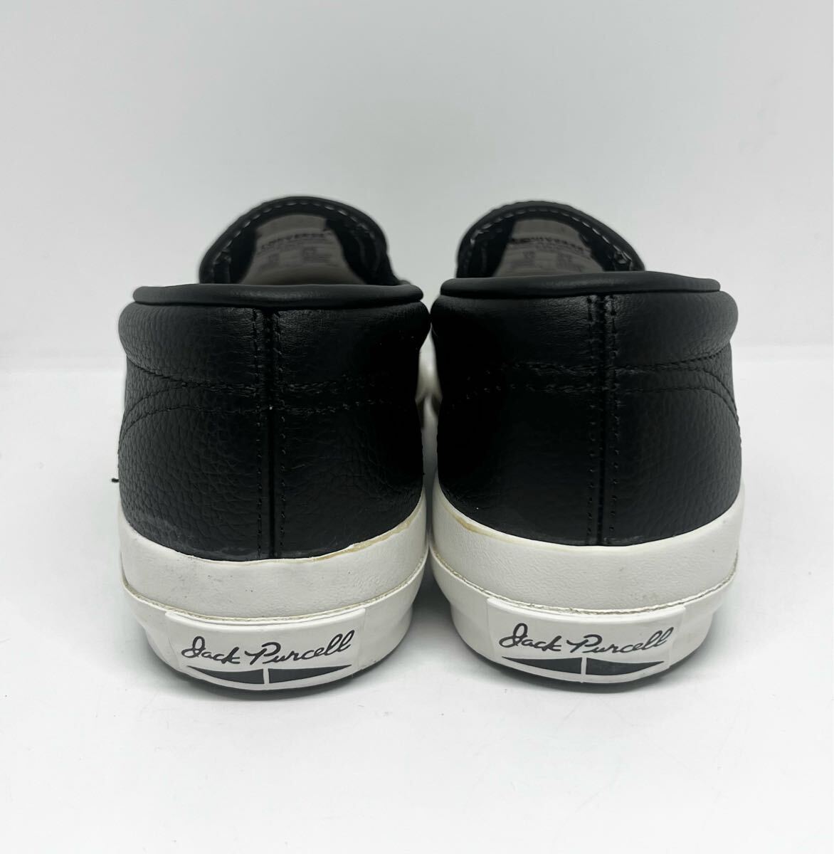 レア 未使用★CONVERSE BIOTOP ジャックパーセル US3.5 22.5cm 黒 レザー スリッポン コンバース ビオトープ 1CL577 スリッポン ブラック_画像4