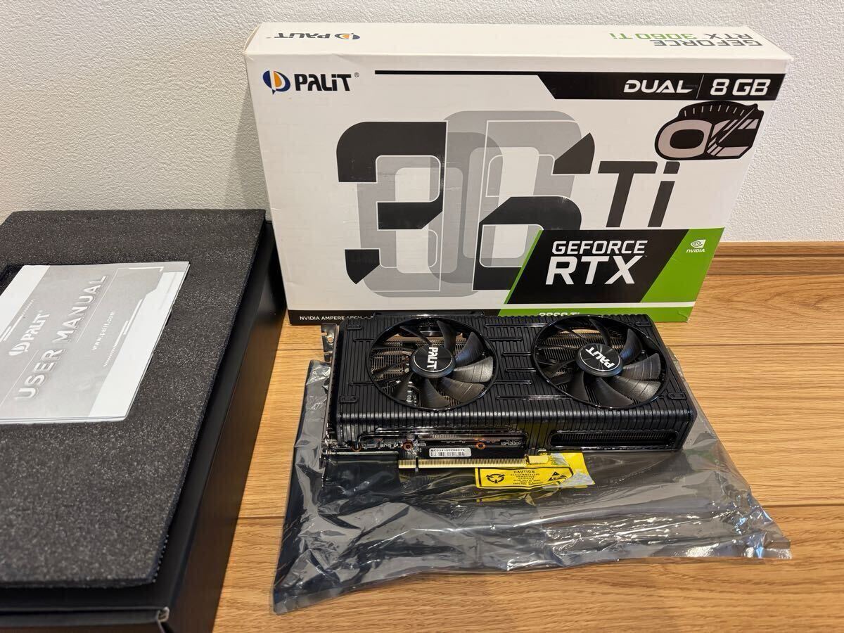 美品】Palit RTX 3060Ti Dual 8G GDDR6 パリット グラフィック 美品】Palit RTX 3060Ti Dual 8G GDDR6 パリット グラフィック
