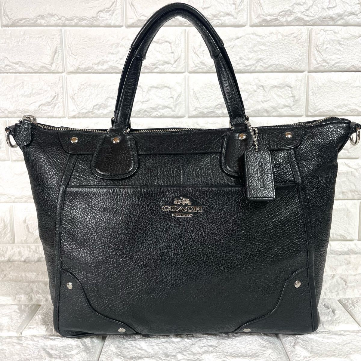 美品/A4収納◎ コーチ COACH メンズ ビジネス 2way トートバッグ 美品/A4収納◎ コーチ COACH メンズ ビジネス 2way トートバッグ